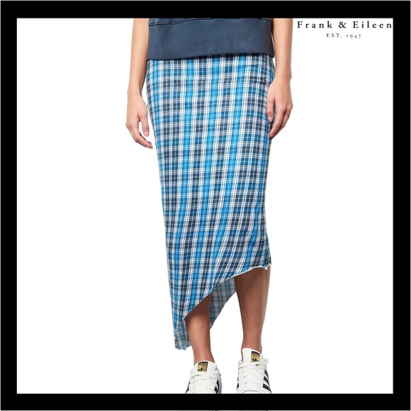 Frank & Eileen Dresses & Skirts - NEW FRANK & EILEEN ASYMMETRICAL PLAID MAXI SKIRT